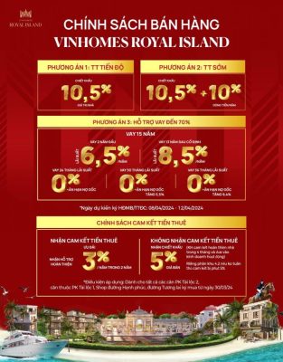 ( Chính sách bán hàng Vinhomes Royal Island Vũ Yên )