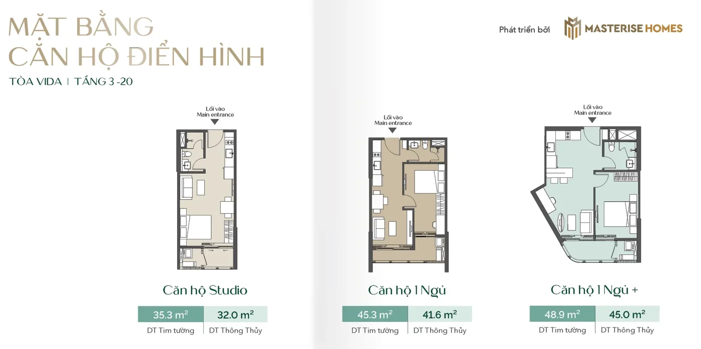 Mặt bằng căn hộ Masteri Grand Avenue