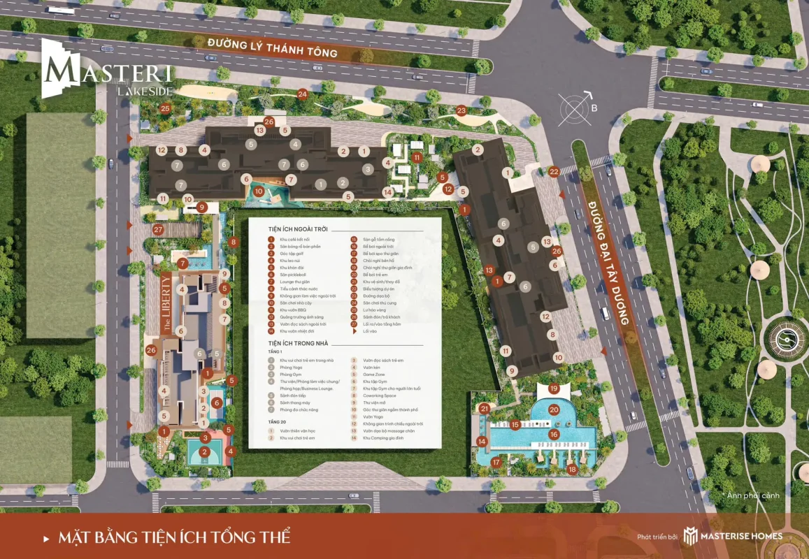 Mặt bằng tổng thể Masteri Lakeside