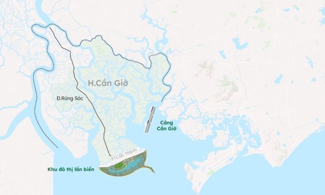 Vị trí Vinhomes Green Paradise Cần Giờ