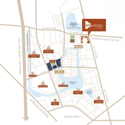 Vị trí chiến lược của Masteri Lakeside