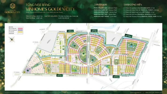 Mặt bằng Vinhomes Dương Kinh Hải Phòng