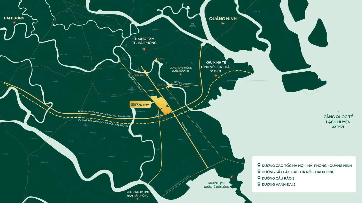 Vị trí Vinhomes Dương Kinh 