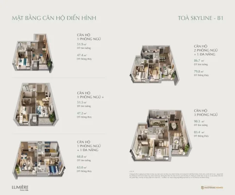 Mặt bằng căn hộ Lumière Prime Hills